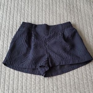 Moonlight Navy Blue Textured Sailor Shorts S/M